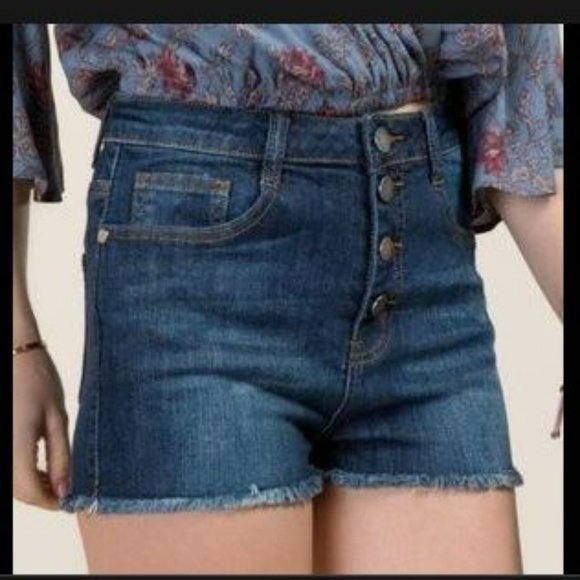 Francesca's Collections Pants - Francesca's Harper High Waisted Jean Shorts